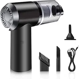Sahjanand Wellness Car Vacuum Cleaner, Handheld, Portable, Rechargeable, 3-in-1 with Blower, Modern Style, USB Charging, HEPA Filter, for Car and Indoor Cleaning-picture-25