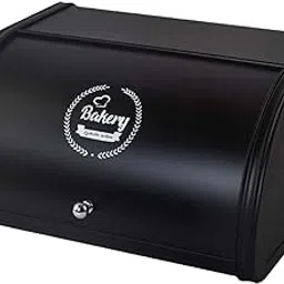 Merishopp Multi Purpose Storage Container Kitchenware Storage Box for Countertop Black-picture-11
