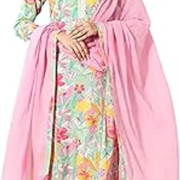 libas Womens Printed Cotton Straight Kurta With Trousers and Dupatta-picture-11