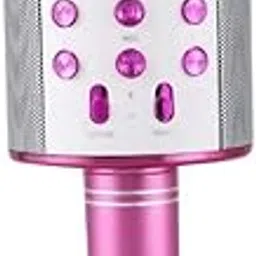 Wireless Bluetooth Karaoke Microphone with Speaker – Portable Handheld Mic for Singing, Recording, and Party Entertainment, Compatible with Smartphones and Tablets (Pink)-image-49