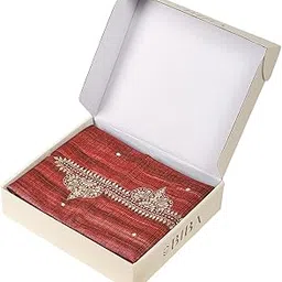 biba Women's Printed Embroidered Silk Blend Unstitched Dress Material with_Gift Box-picture-28