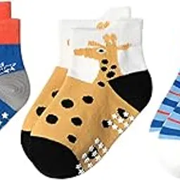 syga Vibrant Character Baby Socks – Ultra-Soft Cotton Ankle Socks with Grip & Playful Animal Designs for 0-1 Years(Pack of 3/6/12 Pairs)-picture-13