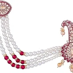 Royal Groom Kalgi with Pearl Embellishments & Intricate Kundan Work-picture-19