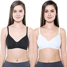 bodycare Women's Cotton Pack Of 2 Seamless Cup Bra - E5554BW-picture-51