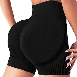 Women's Workout Outfit High Waist Running Shorts for Gym, Yoga, Sports, Stretchable, Breathable Soft Fabric Activewear Workout Wear Shorts Hip Shaper-image-57