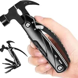 Aakarit Multi-Tool 12 in 1 Hammer Mini Camping Gear Survival Tool Multi-Functional Outdoor Hiking Gear Pocket Gadgets for Men-image-16