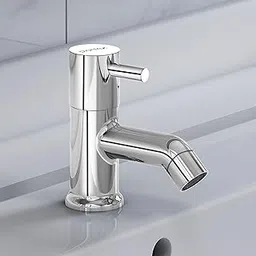 Plantex Pure Brass Pillar Cock Water Tap with Teflon Tape/Basin Tap with Water Saving Nozzle for Kitchen Tap-7 Year Warranty (ICO-903 Chrome)-picture-20
