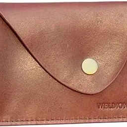 welmonk Vintage Genuine Leather Card Wallet, Brown, 8 x 11 cm, Retro Style with Snap Button-picture-17