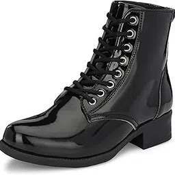 Women Lace Up Boots-image-13