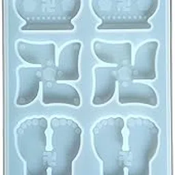SHREBHAVI 8 Cavity Shubh Labh Pagala Mould | Flexible Silicone Epoxy Resin Mould for DIY Craft | Non-Stick Reusable Casting Mold-picture-34