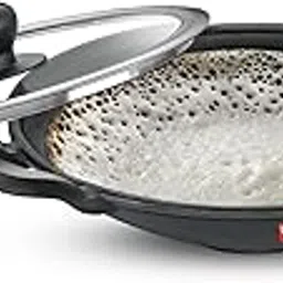 Prestige Cast Iron Cookware Black Appachetty with Glass Lid 20cm|Even Heat Distribution| Scratch Resistant | Gas and Induction Compatible | Heavy Gauge-Lasts for Generations-picture-13