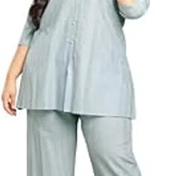 janasya Women's Cotton Solid Co-Ord Set-picture-47
