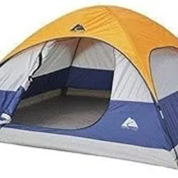 BHAVYATA™ Polyester Fabric Portable 6 Person Family Camping Tent Shelter with Carry Bag (Silver)-picture-16