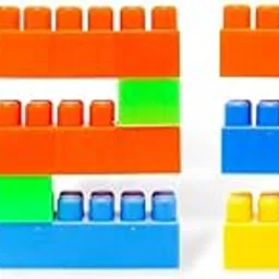Trinanta Ventures Building Blocks Set 60Pcs Educational Interlocking Bricks for Kids Educational and Learning Puzzle Games for Kids, Best Birthday Return Gift for Kids, Girls & Boys_Multicolor-picture-32