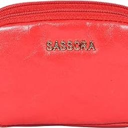 sassora Genuine Leather Women Coin Pouch (Red)-picture-29
