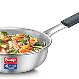 Prestige 12cm/400ml Tri-Ply Stainless Steel Cute Fry Pan|Gas & Induction Compatible| Even Heat Distribution|Perma-Cool Handles|Thick Gauge-picture-24