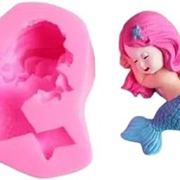3D Mermaid Silicone Mould, DIY Sleeping Design, Resin Casting-picture-11