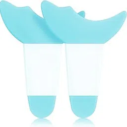 3 in 1 Multifunctional Eyelash Makeup Guard Tool, Silicone Stencils Eye Makeup, Mascara Eyelash Shield Applicator, Perfect Eye Makeup for Beginners, for Mascara, Eyeliner, Eyeshadow (Pack of 2, Blue)-image-8