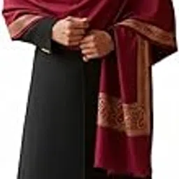 Men Fine Wool Shawl with Kashmiri Paisley & Floral Embroidered Border – Festivals & Winter Wear Shawls for Mens-image-12