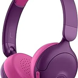 JLab JBuddies ANC 2 in 1 Wireless + Wired Kids Headphones, Active Noise Canceling and Be Aware Modes, Safe Volume Settings, 50+ Hours Playtime, Adjustable, Purple/Pink-image-48