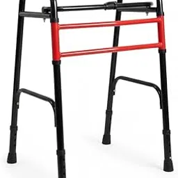 Foldable Lightweight Walker for Adults & Seniors | Height Adjustable Durable Walking Support for Men & Women | Portable Mobility Aid for Home Care Use | Mild Steel Frame-picture-13