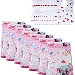 Hanki Disposable Baby Bibs for Infants,Kids for Easy Travel - Eco Friendly_Pack of 21 Bibs-picture-10