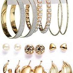 youbella Fashion Jewellery Gold Plated Ear rings Combo of Earrings for Girls and Women-picture-32