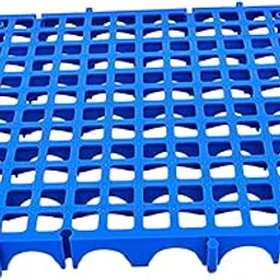 ATORSE Modular Interlocking Floor Tile Splicing 40x40x4 cm Square Holes Floor Grill Blue-picture-25
