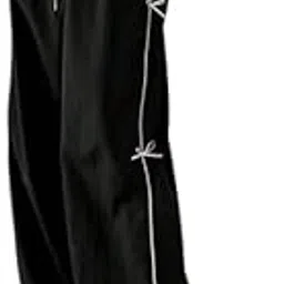 Black Woven Bow Decor Women's Wide Leg Pants-picture-34