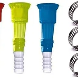 Chiller 03 Pcs Toti and Water Tap Pipe Connector for Gardening and Car Washing Use for Pipe Holding Size 1/2 Inch with 03 Clips/Clamps-picture-68