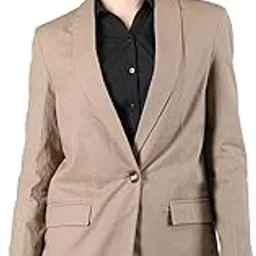 chkokko Women Solid Regular Fit Stylish Notched Lapel Formal Blazer-picture-11