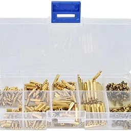 320 Pcs Hex Brass Standoff,M2 x 5mm/10mm/15mm/20mm Male Female Standoff,Screw,Nut Assortment Kit, And Resistant To ,High Strength And Toughness,with Box-image-6