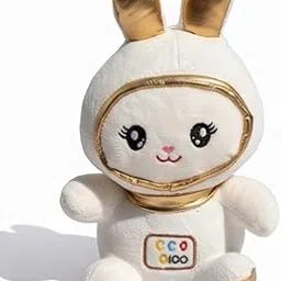Tukkle Space Rabbit 30cm Plush - Cute, Soft & Shiny Toy with Golden Detailing – Perfect Birthday or Festival Gift-picture-18