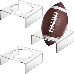 Parikshit Sublimation Acrylic Transparent Ball Display and storage rack golf soccer footbal tennis cricket ball stand Holders (STYLE 2 TRANSPARENT PACK OF 2)-image-38