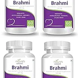 Nature's Velvet Lifecare Brahmi (Bacopa Monnieri) Pure Extract 500 mg, 60 Veg Capsules - Pack of 4-image-11