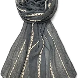 fahabo Scarf Woman Crush Viscose Cotton Scarves with Embroidery | Hijab Scarf | Headscarf | Neck Scarf | Stoles | Wraps-picture-42