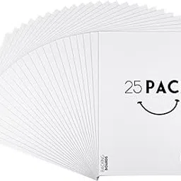 Golden State Art, Pack of 25, Picture Mat Matte White Backing Boards for Framing. Print - 4-Ply - Pack Contains 25 Backing Boards (18x24)-picture-29
