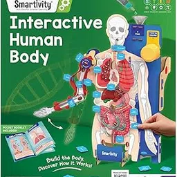 Smartivity Interactive Human Body Toy for Kids 8-14 Years | Body Organs & Functions | Birthday Gifts for Kids | Science Toys for 8,9,10,11,12,13,14 Years Old I STEM DIY Building Kit-picture-44