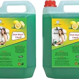GOVIN WASH green Dish Cleaning Gel Non Acidic Floor, Kitchen 10 litter-image-1
