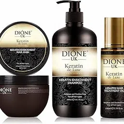 DIONE UK Keratin De Luxe Enrichment Combo of Shampoo, Hair Treatment Serum and Hair Mask (Pack of 3)-picture-33