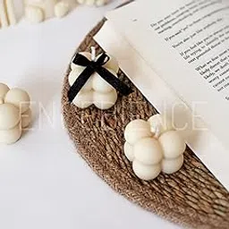 Encebience Scented Mini Bubble Candle Gift Set | 100% Pure Soy & Bees Wax | Premium French Lavender Aroma | Modern Home Décor Candles – Set of 6 (40 gm Each) | Small-picture-55