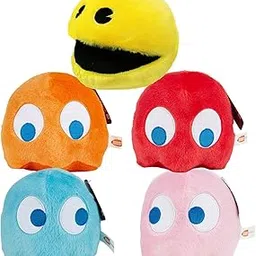 WjcnPac-Man 6inches Pac Plush Toy, Ghost Stuffed Plushes,Set of 5 Toys Can Be Used for Party Decoration, Soft and Comfortable Stuffed Animal, Suitable for Birthday Gifts, Children's Day Giftsetc.-image-59