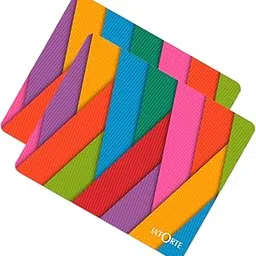 Computer Laptop Non-Slip Rubber Mousepad (3 mm Thickness) Pack of 2 (Rainbow_2Pcs)-picture-31