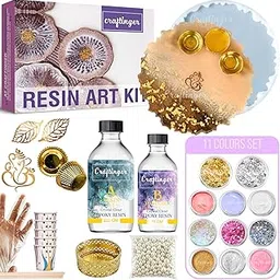 Craftinger Pro Pooja Thali Making Kit with 300gm Resin and More, Multicolor-picture-18