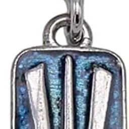 lbv 925 Sterling Silver Blue Shree Bala Ji Charm For Girls and Women image 1