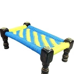 Wood and Jute Miniature charpai cot Toy for Kids (12x6x4 inch, Multi Color)-picture-43