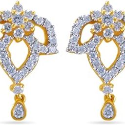 joyalukkas Women's & Girl's Pride Diamond Collection 18K Yellow Gold Stud Earrings-picture-39
