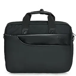 Vaku Luxos ® Calista Premium Laptop Messenger Bag| Briefcase for Men and Women Compatible with MacBook 13"|14", with Adjustable Strap (Black)-picture-18