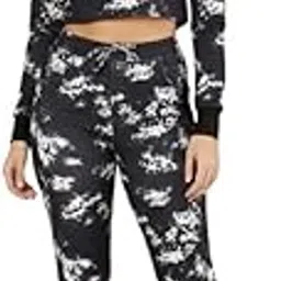 de trendz Women's Black Cotton Lycra Blend Tie Die Tracksuit | Co-ord Set For Women| Track Suit Set For Women-picture-29
