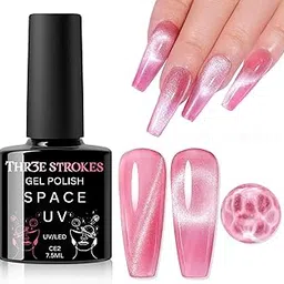 THR3E STROKES 9D Glitter Cat Eye Gel Nail Polish Gel Art Manicure DIY at Home Soak Off UV Gel 7.5ML (CE2)-picture-15